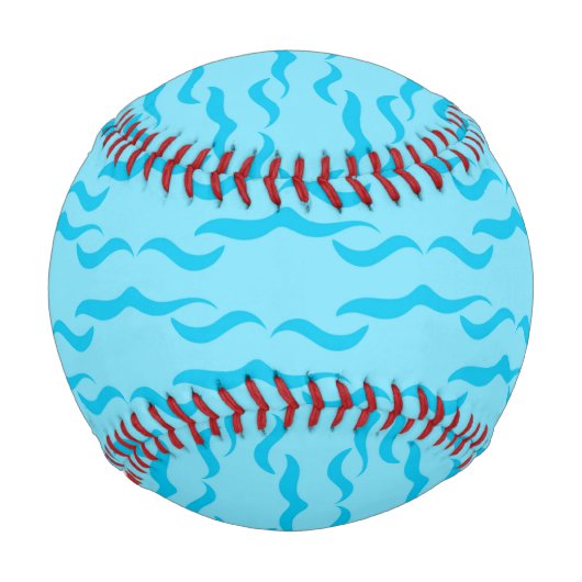 Balle De Baseball Pastel Blue Sea Water Waves Peaceful Ocean (Devant)