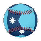 Balle De Baseball Patriotic baseball with flag of Minnesota (Devant)