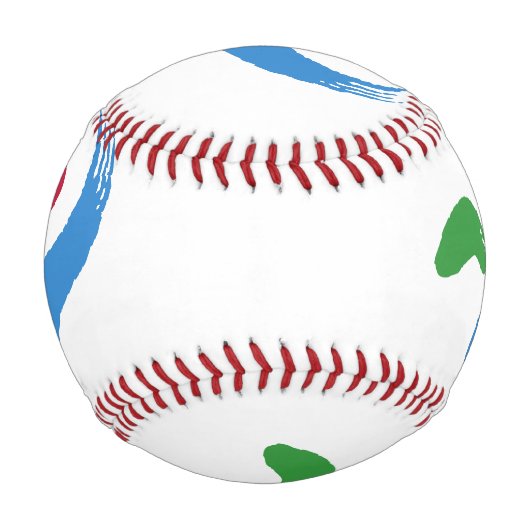 Balle De Baseball Patriotic baseball with flag of Seoul, South Korea (Dos)