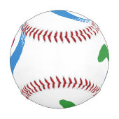 Balle De Baseball Patriotic baseball with flag of Seoul, South Korea (Devant)