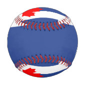 Balle De Baseball Patriotic baseball with flag of Toronto, Canada (Dos)