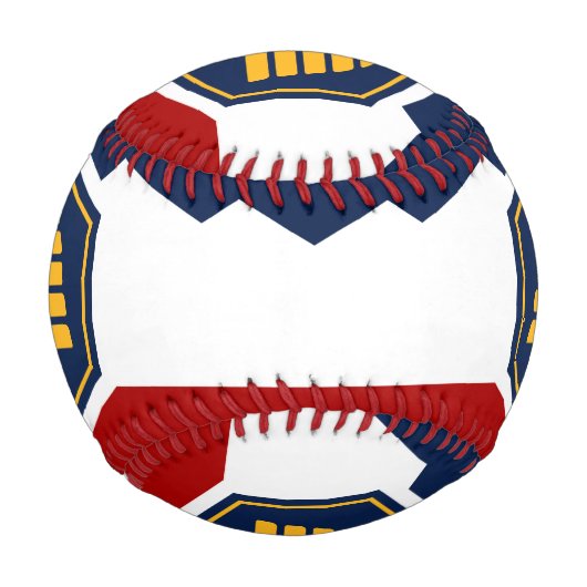 Balle De Baseball Patriotic baseball with flag of Utah, USA (Dos)