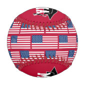 Balle De Baseball Patriotique AMERICAN FLAG Graduate (Dos)