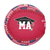 Balle De Baseball Patriotique AMERICAN FLAG Graduate (Devant Gauche)