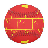 Balle De Baseball Patriotique CHINE Écriture personnalisée DRAPEAU (Dos)