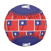 Balle De Baseball Patriotique PLUS QUE CONQUÉRANT DRAPEAU TAIWAN Per (Dos)