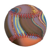 Balle De Baseball pattern abstract brown (Devant)