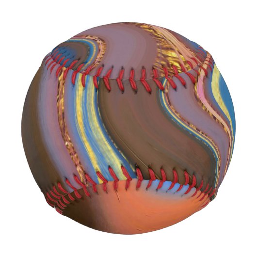 Balle De Baseball pattern abstract brown (Devant)