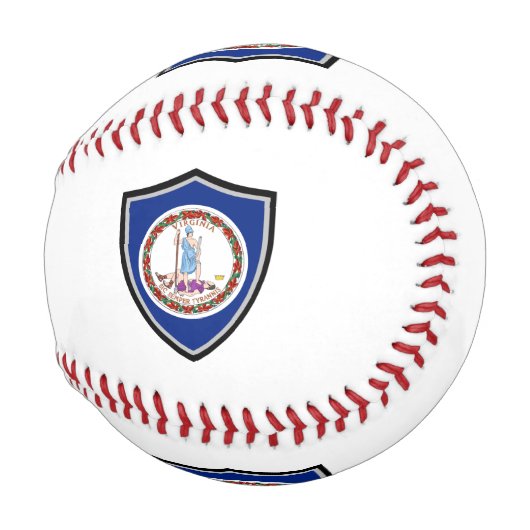 Balle De Baseball Pavillon de la Virginie (Devant Droite)