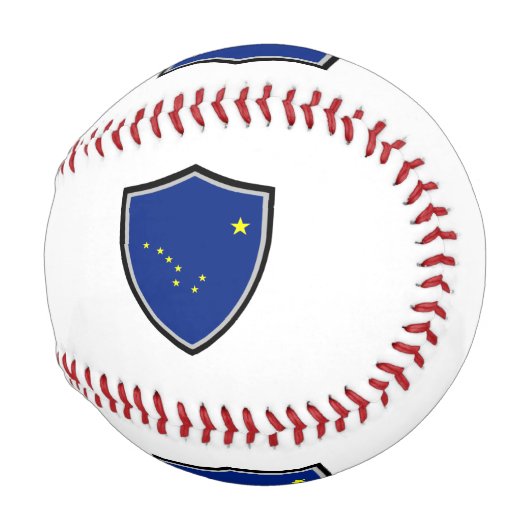 Balle De Baseball Pavillon de l'Alaska baseball (Devant Droite)