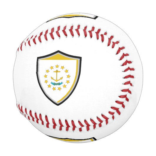 Balle De Baseball Pavillon de l'île Rhode (Devant Droite)