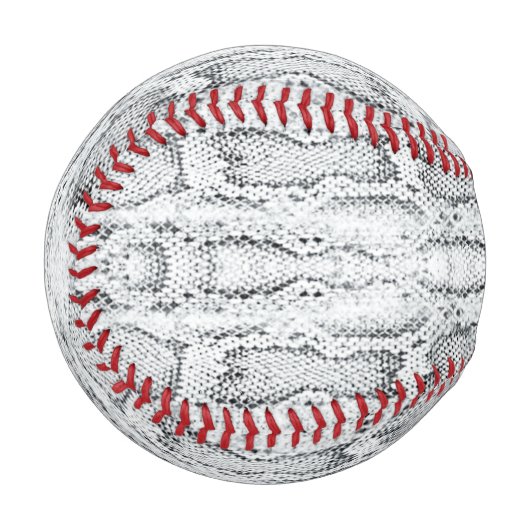 Balle De Baseball Peau blanche Python Snake Print (Devant Gauche)