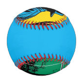 Balle De Baseball Pêcheur sur Riverbank (Dos)