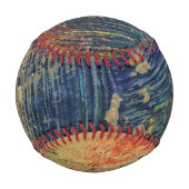 Balle De Baseball peinture 3 couleurs (Dos)
