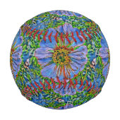 Balle De Baseball Peinture pourpre de fleur (Dos)