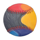 Balle De Baseball Pensées artistiques (Dos)