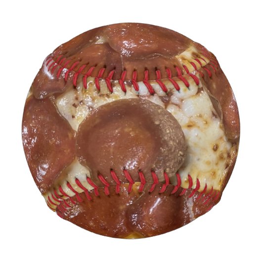 Balle De Baseball Pepperoni Pizza (Devant)