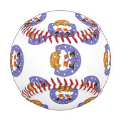 Balle De Baseball Père Noël À Chimney, Neige, Noël, Nouvel An (Dos)