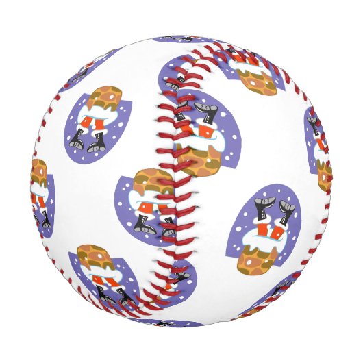 Balle De Baseball Père Noël À Chimney, Neige, Noël, Nouvel An (Angle)