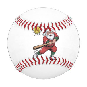Balle De Baseball Père Noël Jouer Softball Christmas Player Sport