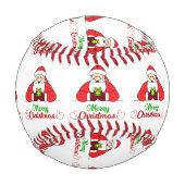 Balle De Baseball Père Noël Joyeux Noël (Dos)