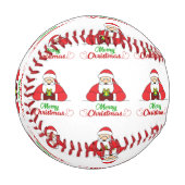 Balle De Baseball Père Noël Joyeux Noël (Devant Gauche)