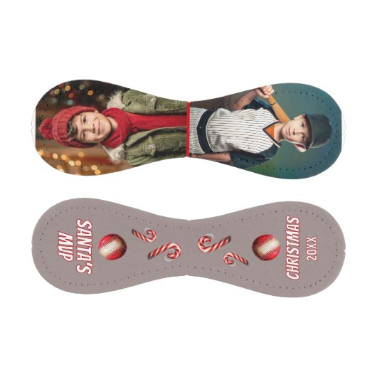 Balle De Baseball Père Noël MVP Joyeux Noël Nom 2 Photos (Panneaux)