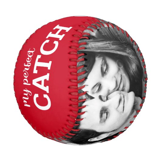 Balle De Baseball Perfect Catch Mariage Fiançailles Enregistrer la d (Angle)