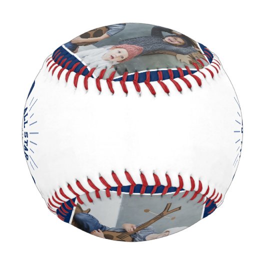 Balle De Baseball Personalized “All Star Daddy” Blue (Dos)