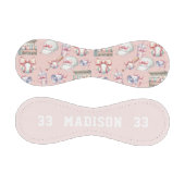 Balle De Baseball Personalized Pink Baseball – Name Girl Birthday (Panneaux)