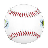 Balle De Baseball Personalized Player Name Photo (Devant)
