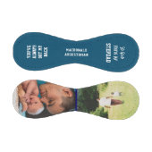 Balle De Baseball Personnalisé 2 Photo Turquoise STEPDAD (Panneaux)