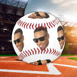 Balle De Baseball Personnalisé Drôle Papa Visage Coupé Photo