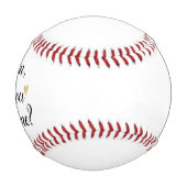 Balle De Baseball Personnalisé Me Marierez-Vous Proposition Baseball (Devant)