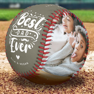 Balle De Baseball Personnalisé Meilleur Papa Jamais 2 garde photo