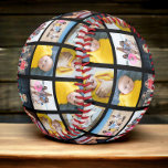 Balle De Baseball Personnalisé Personnalisé Un d'un genre 10 Photo<br><div class="desc">personnalisées d'une sorte unique faite par vous baseball personnalisé - la balle met en vedette des modèles pour 10 de vos photos - vous pouvez ajouter vos propres photos à cette balle de base-ball de Ricaso</div>
