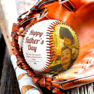 Balle De Baseball Personnalisé Russe Vintage père`s Day Photo Baseba