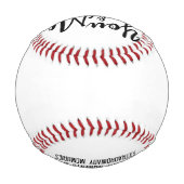 Balle De Baseball Personnalisé vous & moi (Dos)