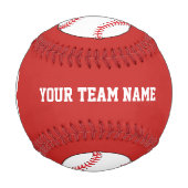 Balle de baseball personnalisée - Nom Numéro d'équ (Devant)