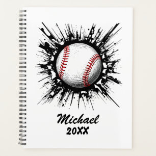 Balle De Baseball Personnalisée Qui Traverse Le Mu
