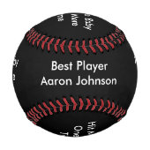 Balle De Baseball Personnaliser le nom frapper mon bébé une fois de  (Dos)