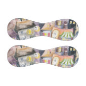 Balle De Baseball Petite ville la nuit (Panneaux)