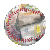 Balle De Baseball Petite ville la nuit (Devant Gauche)