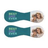 Balle De Baseball Photo Best Papa Ever - Whimsical Greeting Blue (Panneaux)