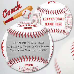 Balle De Baseball Photo Cadeaux de baseball personnalisés pour entr