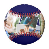 Balle De Baseball Photo Collage Daddy moderne 'We Love You' (Devant)