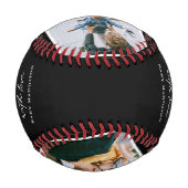 Balle De Baseball Photo Collage de 1ère Fête des pères (Devant)