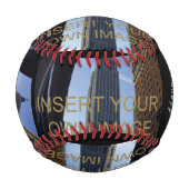 Balle De Baseball Photo Collage Noms Personnalisés Baseball (Devant)