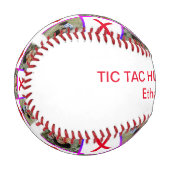 Balle De Baseball Photo Collage Tic Tac Toe Hugs Fête des pères Bais (Devant Gauche)