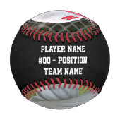 Balle De Baseball Photo customisée Baseball (Dos)